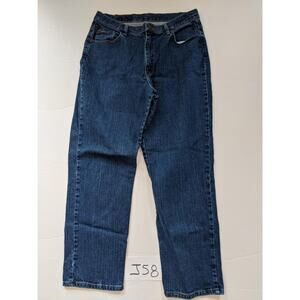 Lee Riders Blue Jean Size 16 Petite Stretch -0422J58